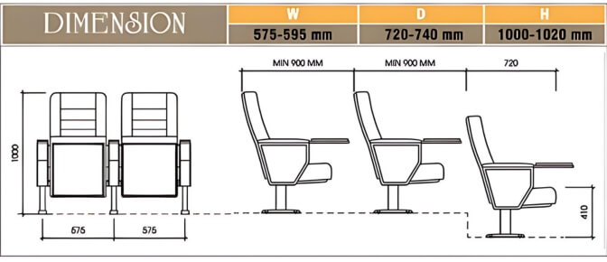 Ghế hội trường EVOSeating EVO7603B