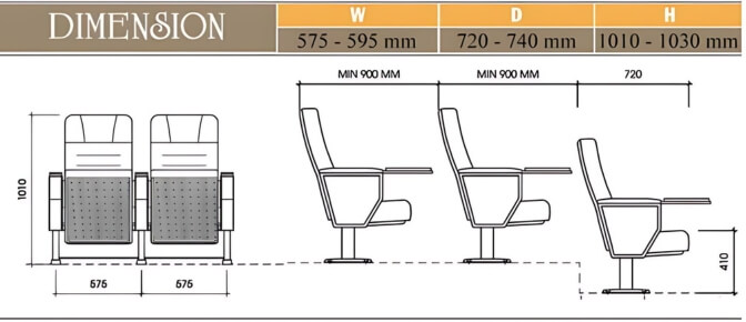 Ghế hội trường EVOSeating EVO7605BTA