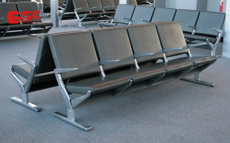 Ghế phòng chờ được sử dụng rộng rãi, phổ biến ở sân bay, bệnh viện, ngân hàng