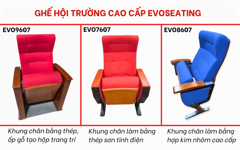 So sánh ghế hội trường mới của EVOSeating