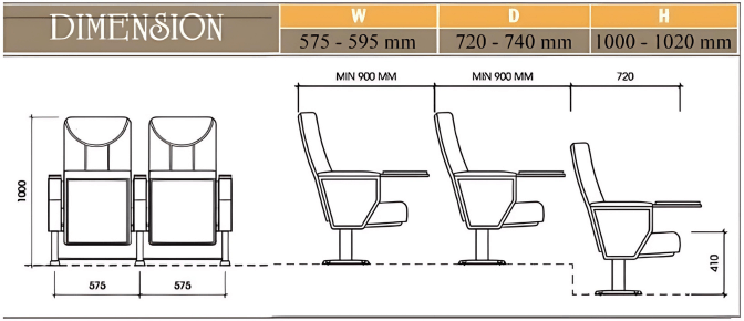 Ghế hội trường EVOSeating EVO7602MB
