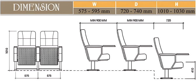 Ghế hội trường EVOSeating EVO7604MBTA