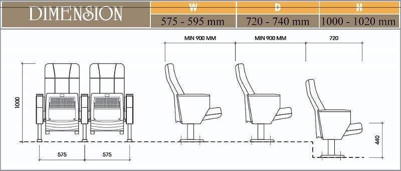 Ghế hội trường EVOSeating EVO6604