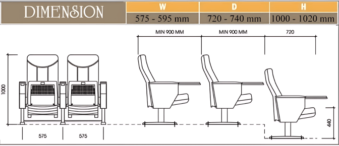 Ghế hội trường EVOSeating EVO6602MB