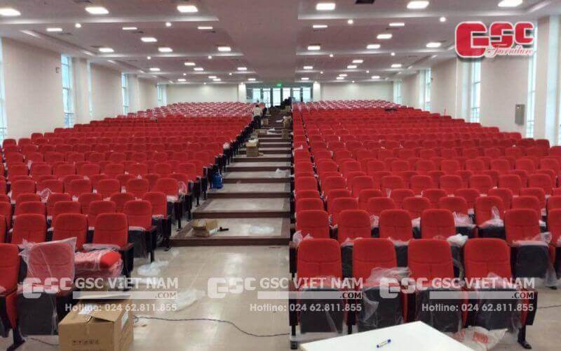 Dự án thi công nội thất văn phòng công ty TMS Group 6 Toàn cảnh hội trường tại trường ĐH HUTECH TP. HỒ CHÍ MINH