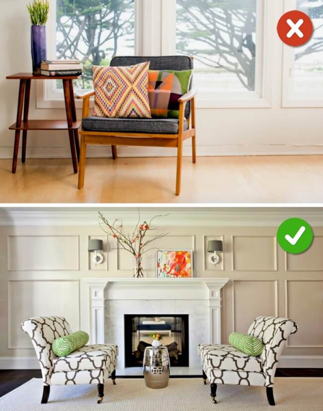 10 Lỗi lớn hay gặp phải khi bố trí nội thất phòng khách 