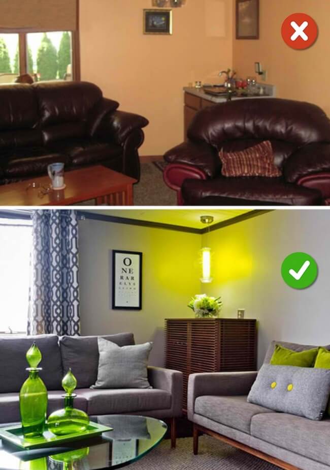 10 Lỗi lớn hay gặp phải khi bố trí nội thất phòng khách 