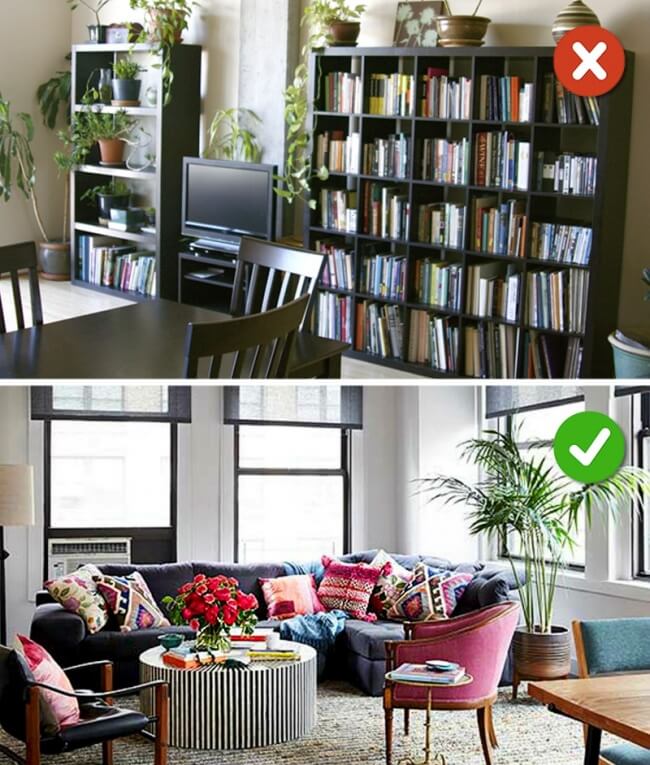 10 Lỗi lớn hay gặp phải khi bố trí nội thất phòng khách 