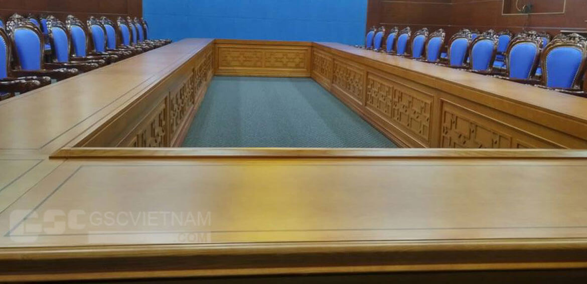 Mê đắm với không gian nội thất phòng khánh tiết UBND Hòa Bình 