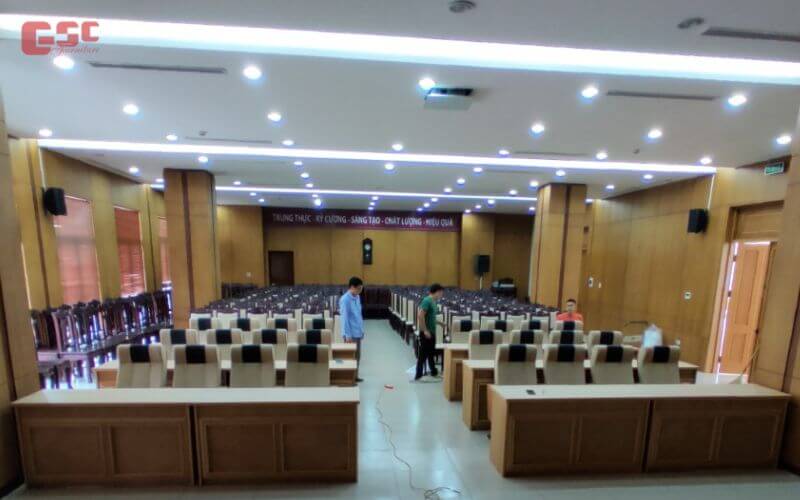 Dự án ghế hội trường tại Ngân hàng Agribank Hà Đông 6 "