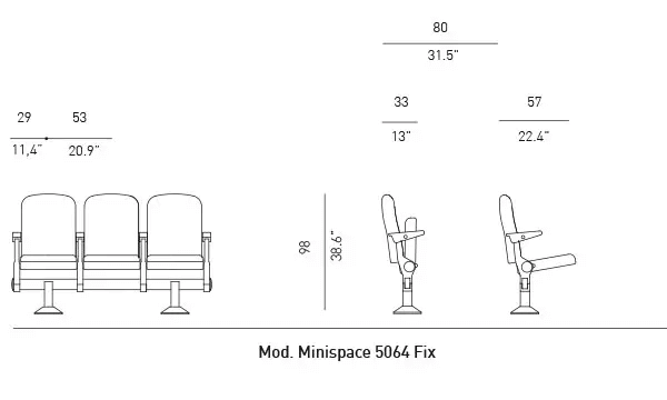 Ghế đa năng Minispace Fix 5064 9 Ghế đa năng Minispace Fix 5064
