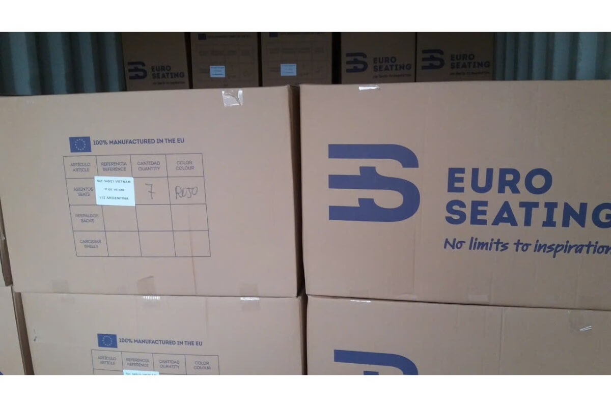 Chứng nhận xuất xứ in trên thùng đóng gói