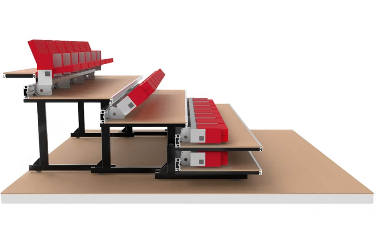 Hệ thống ghế hội trường Retractable Seating System