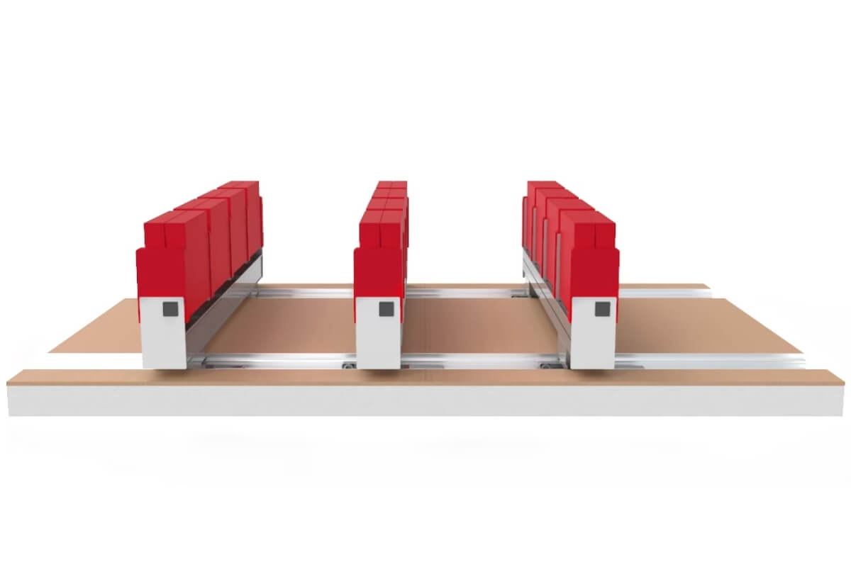 Hệ thống ghế hội trường Mutarail Seating System