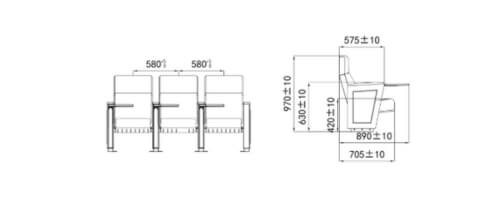 Kích thước ghế HJ8007
