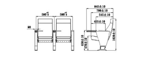Kích thước ghế HJ8019