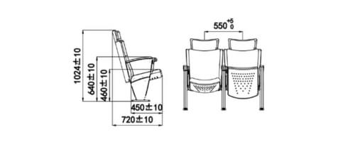 Kích thước ghế HJ9932