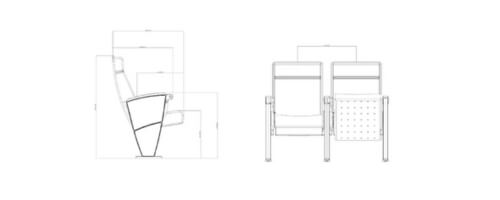 Kích thước ghế HJ9937
