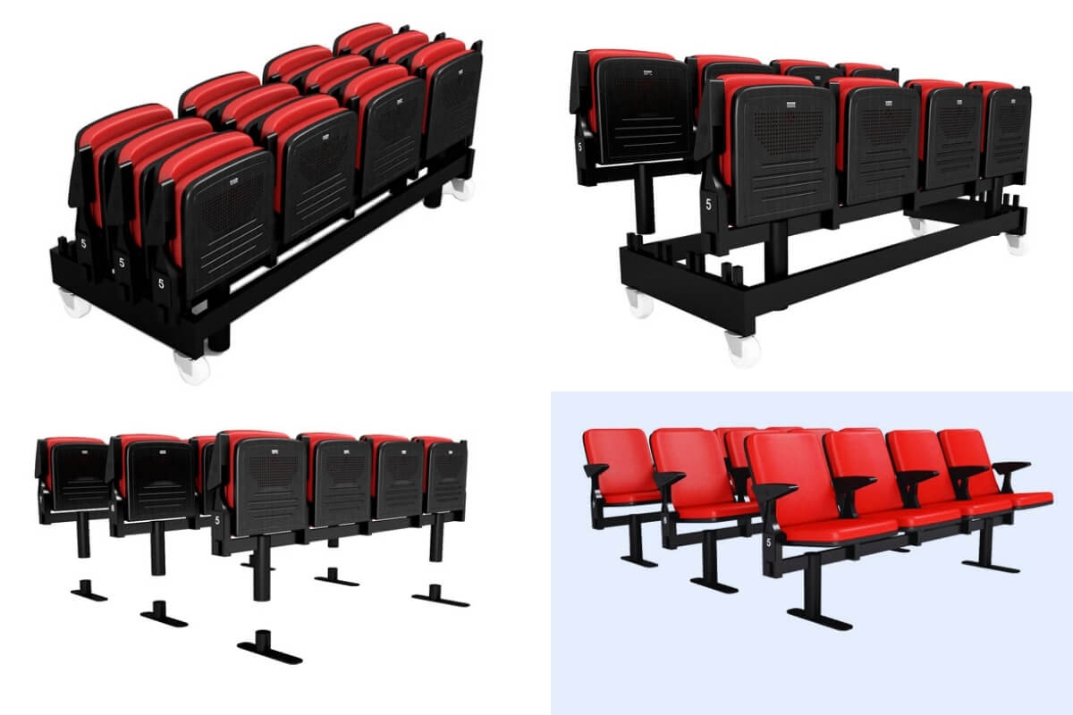 Hệ thống ghế hội trường Movable của Euro Seating