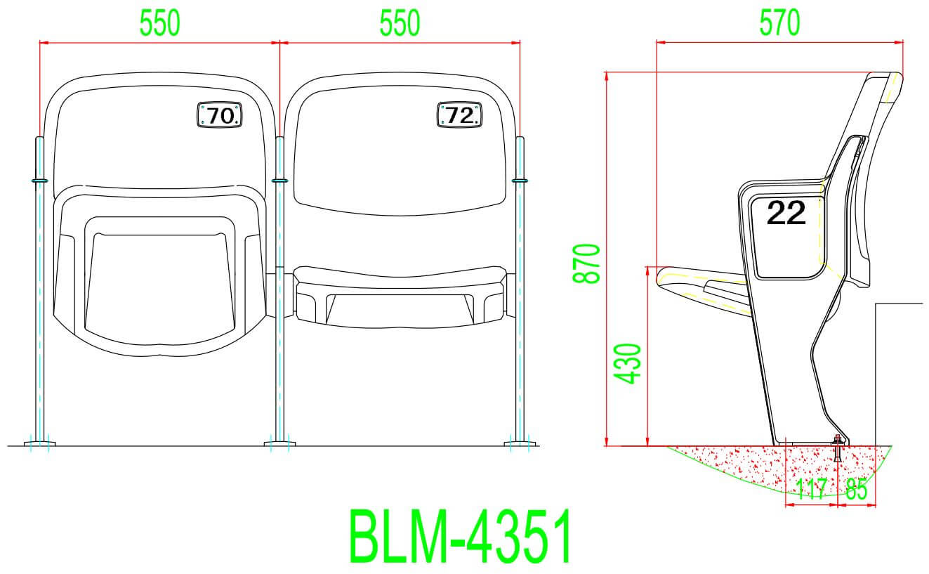 Kích thước BLM-4351