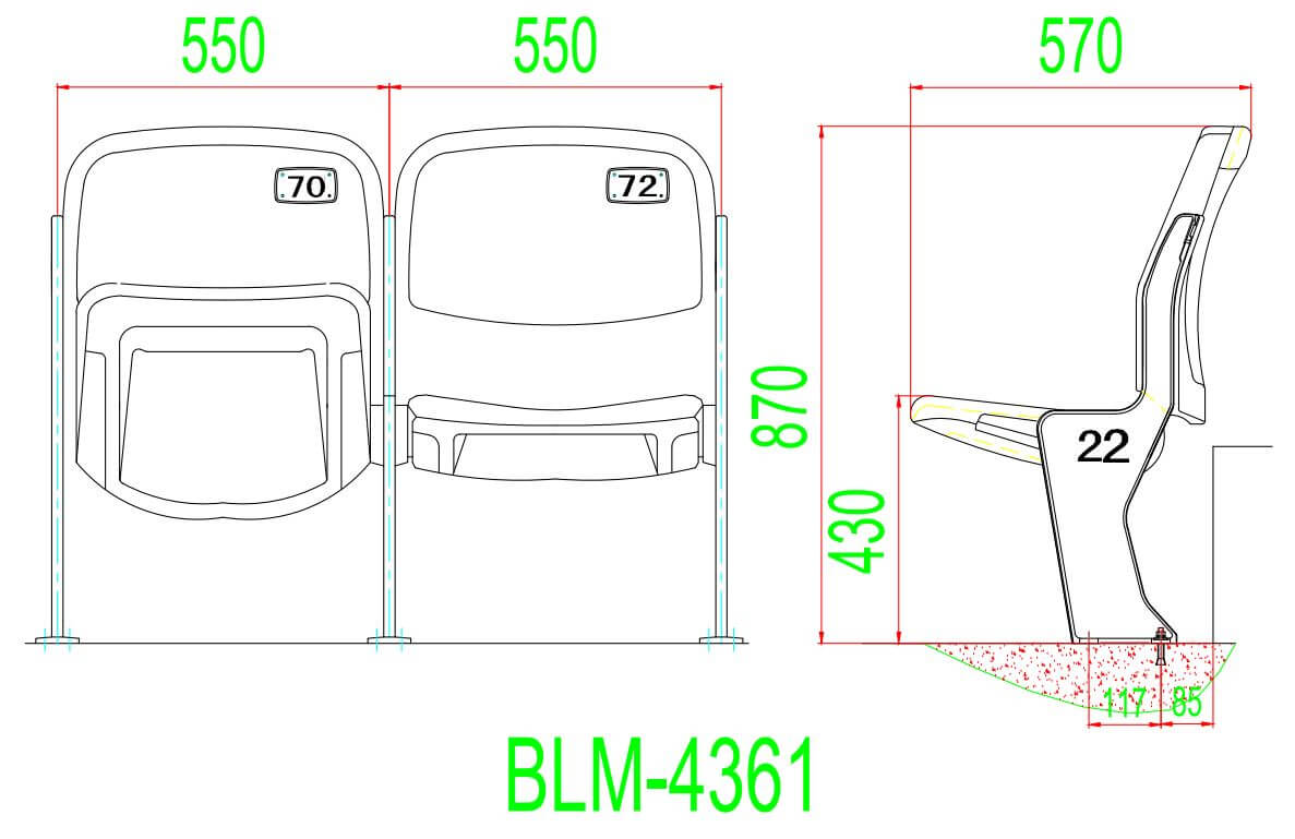 Kích thước BLM-4361