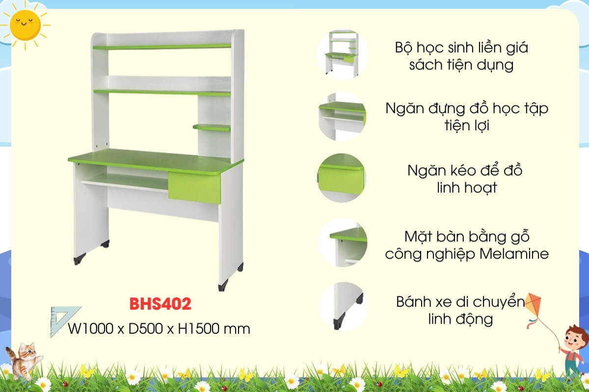 Bàn học sinh Hòa Phát BHS402