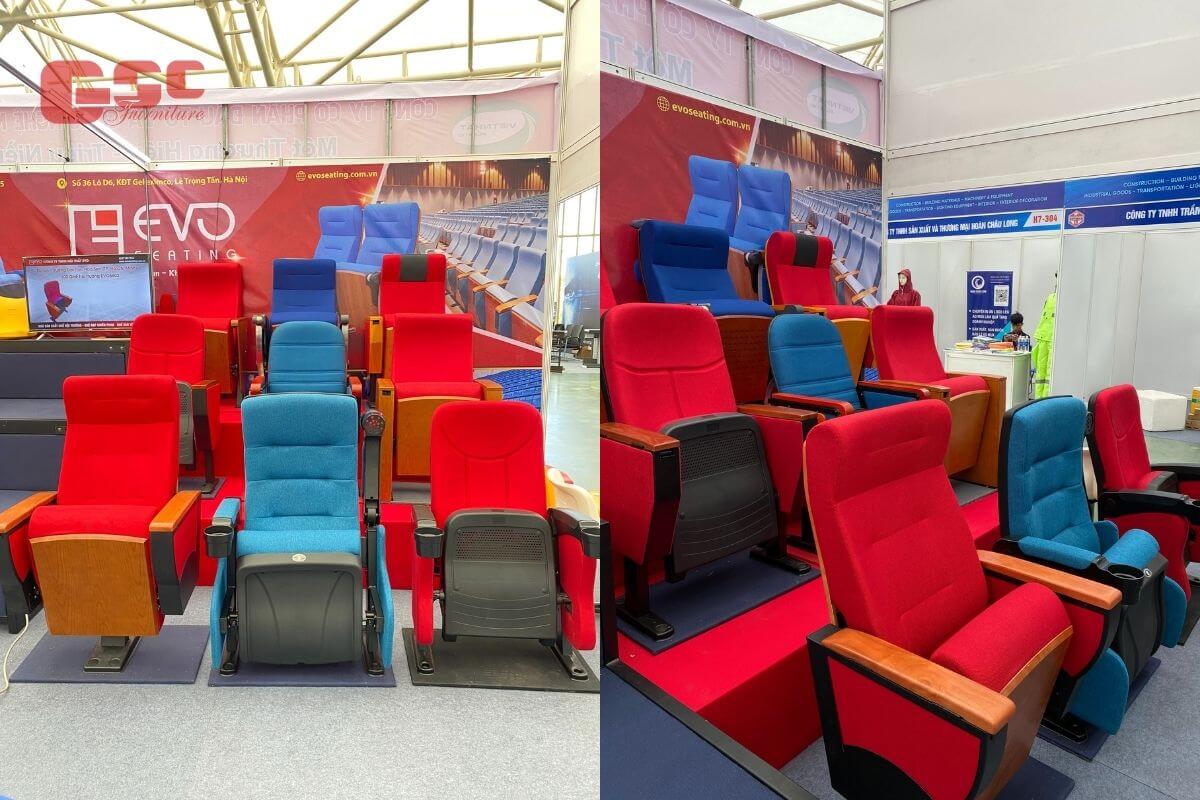 EVOSeating mang đến VietBuild 2025 hai mẫu ghế rạp chiếu phim