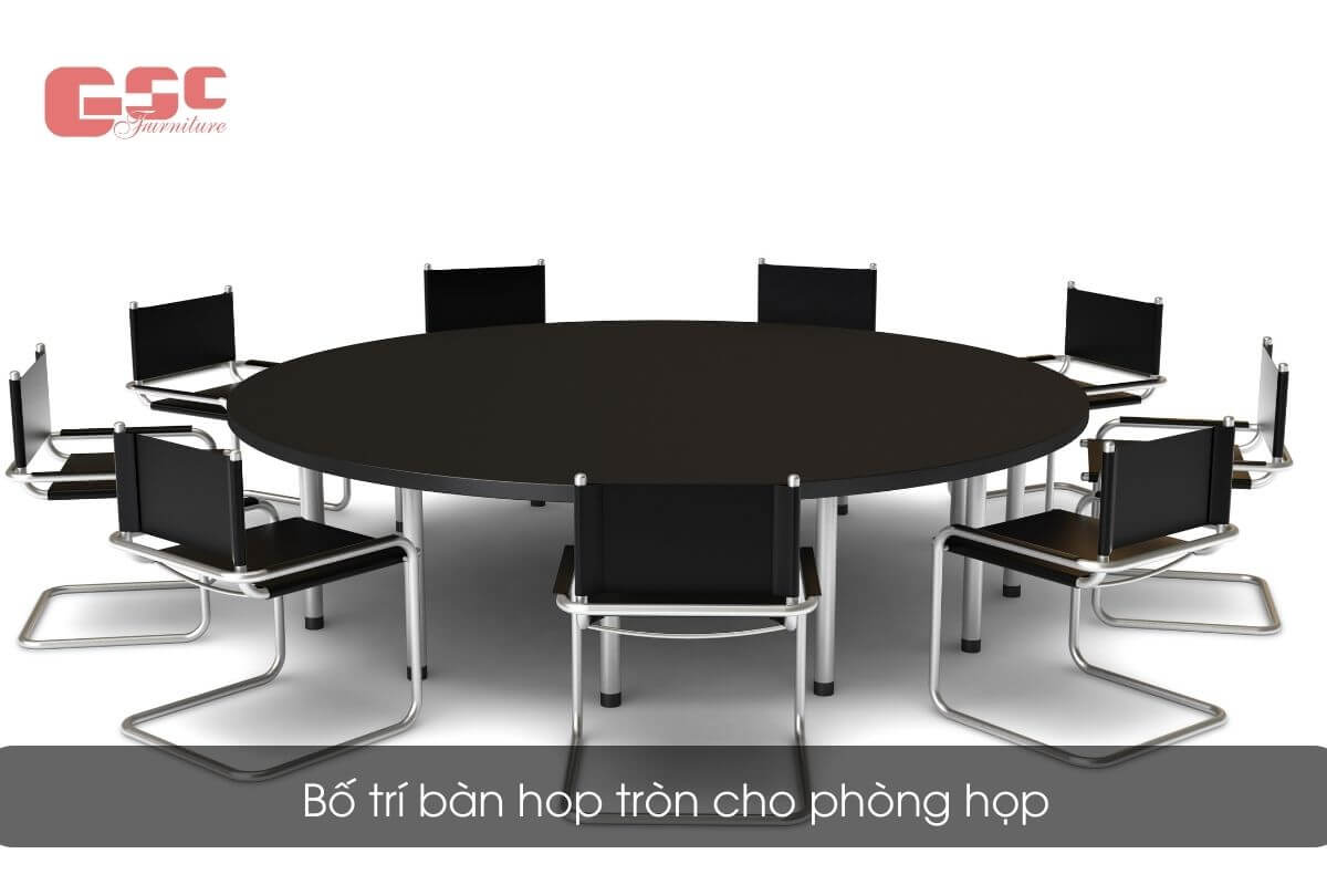 Những lưu ý khi bố trí bàn họp tròn cho phòng họp