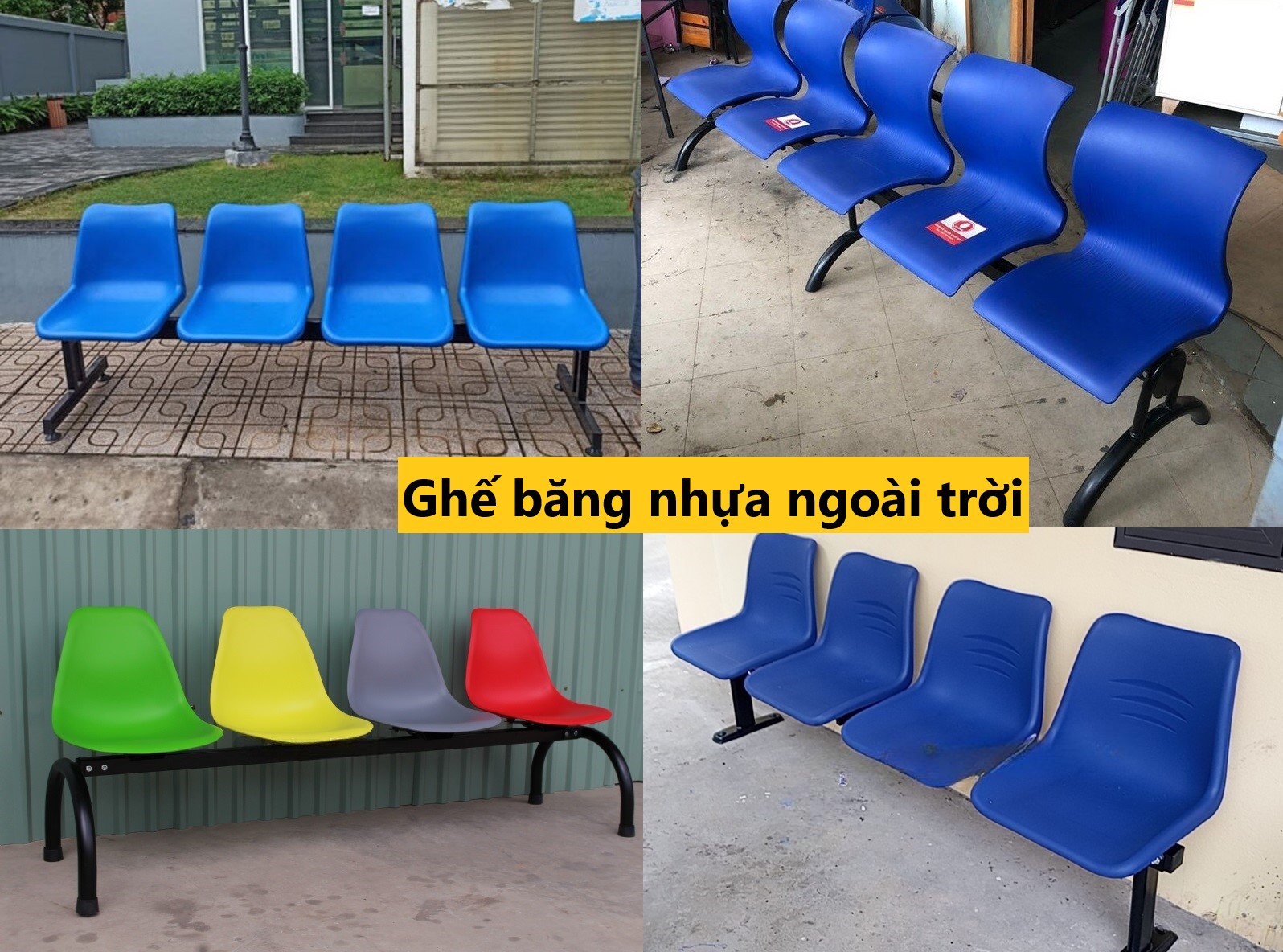15+ mẫu ghế băng nhựa ngoài trời bền đẹp, chất lượng