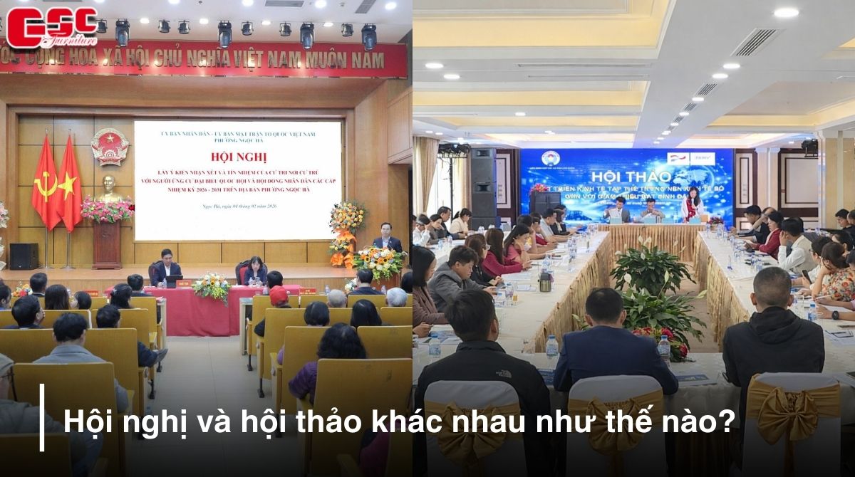 Hội nghị và hội thảo khác nhau như thế nào?