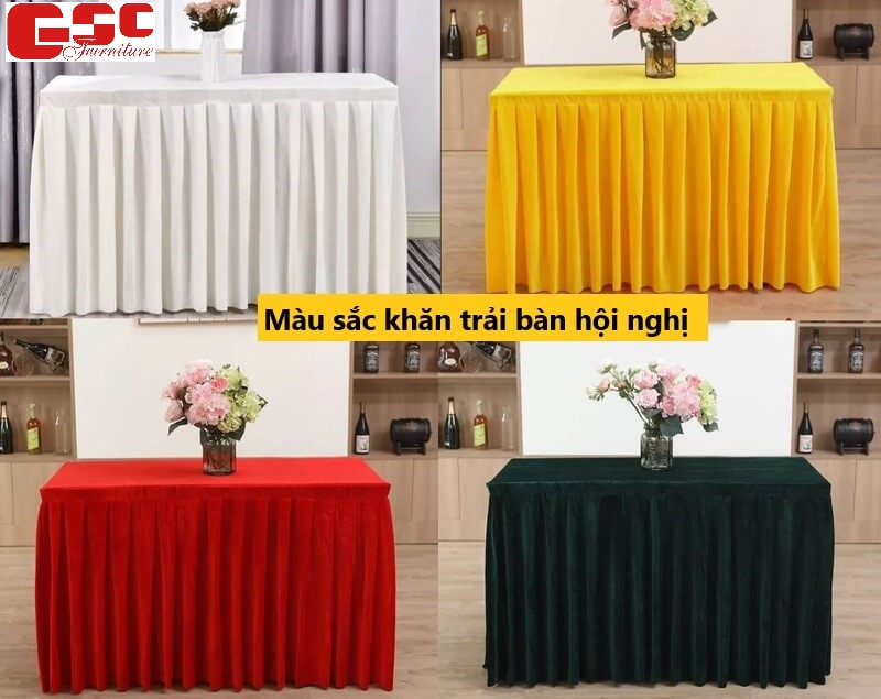 Cách chọn mẫu khăn trải bàn hội nghị, hội trường đẹp