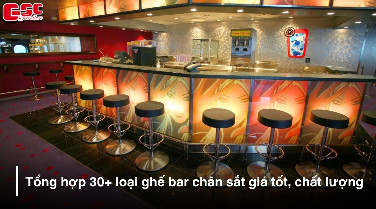 Tổng hợp 30+ loại ghế bar chân sắt giá tốt, chất lượng