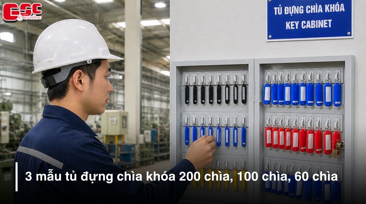 3 mẫu tủ đựng chìa khóa 200 chìa, 100 chìa, 60 chìa tiện lợi