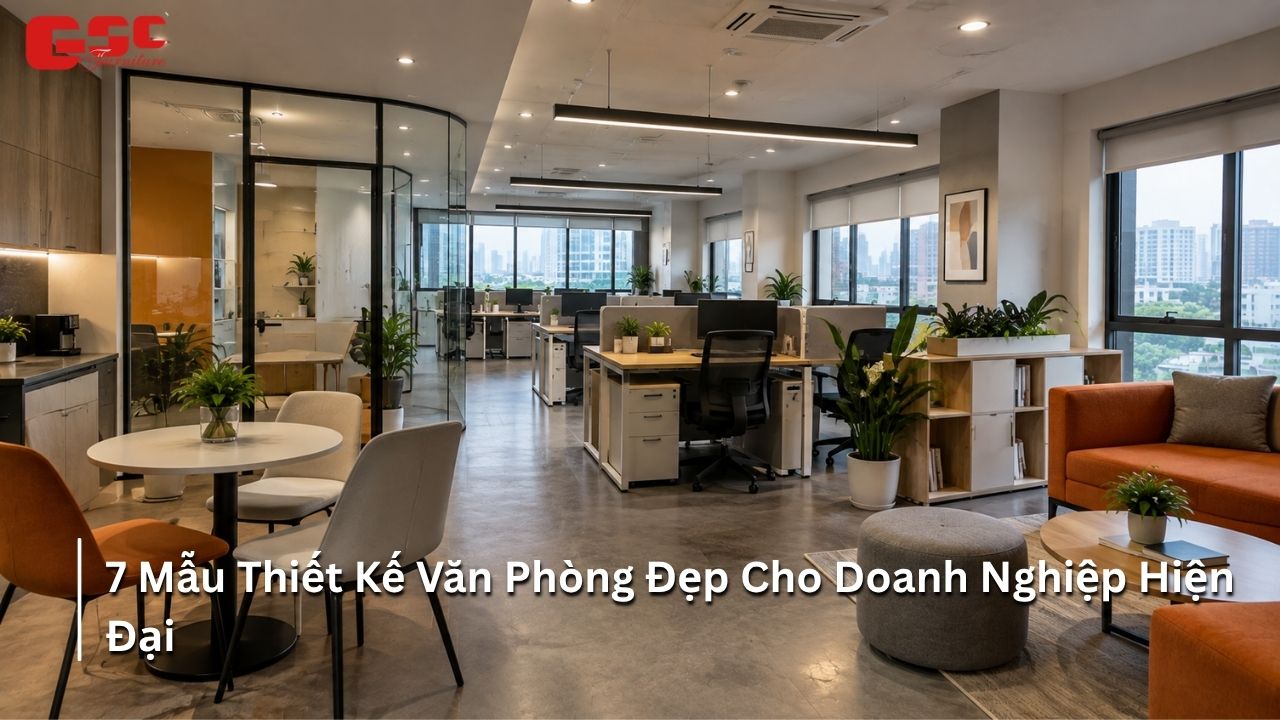 7 mẫu thiết kế văn phòng làm việc hiện đại