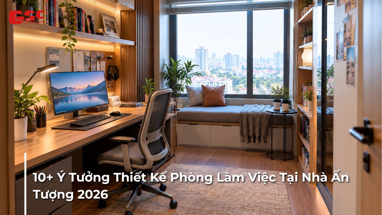 Ý tưởng thiết kế phòng làm việc tại nhà