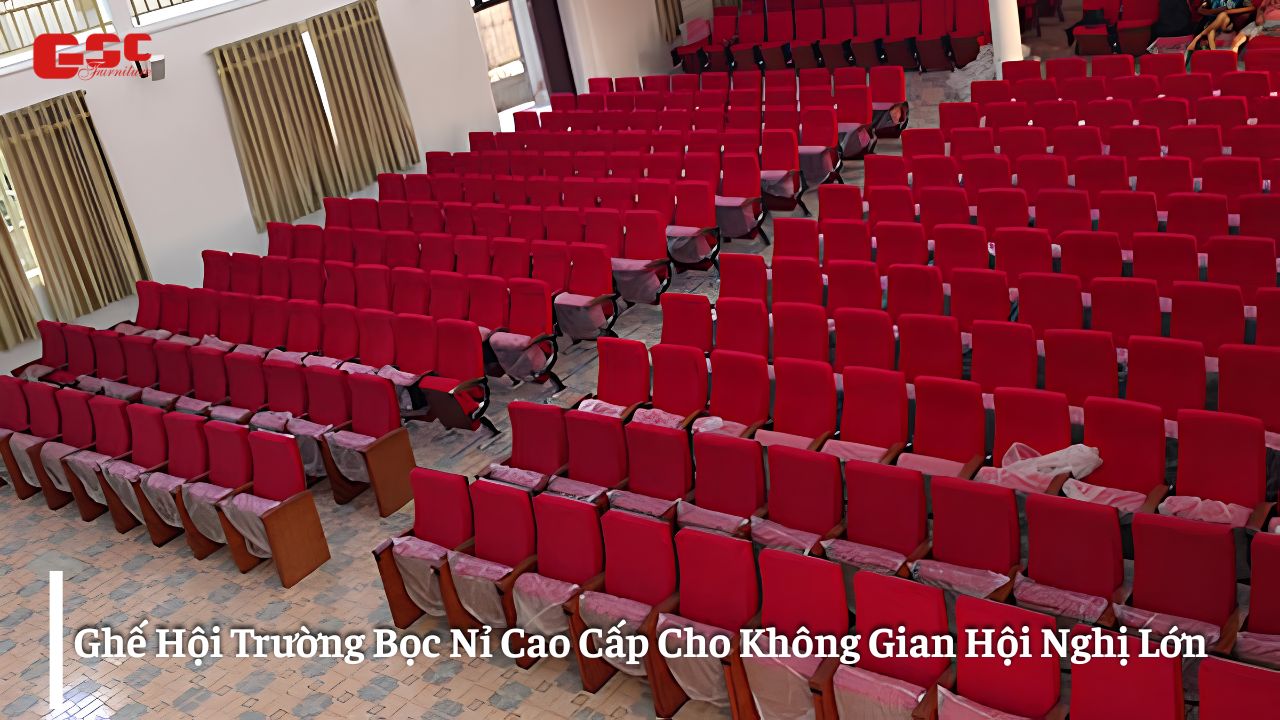 Ghế Hội Trường Bọc Nỉ Cao Cấp Cho Không Gian Hội Nghị Lớn